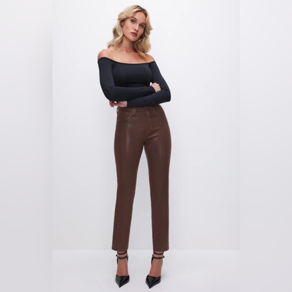 NWT! Good American
GOOD LEGS COATED STRAIGHT JEANS WOMENS SIZE 2 LIGHT MOCHA - Picture 3 of 4